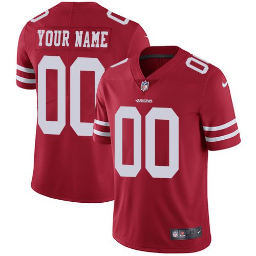 2019 NFL Youth Nike San Francisco 49ers Home Red Customized Vapor jersey